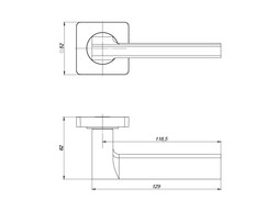Ручка раздельная ROTO ZQ SN/CP-3